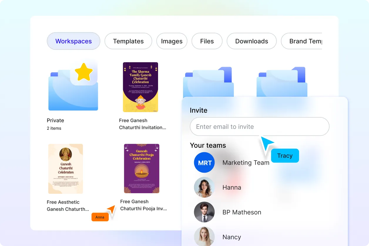 Free AI Ganesh Chaturthi Invitation Generator, Free Online Festival Invitation Maker